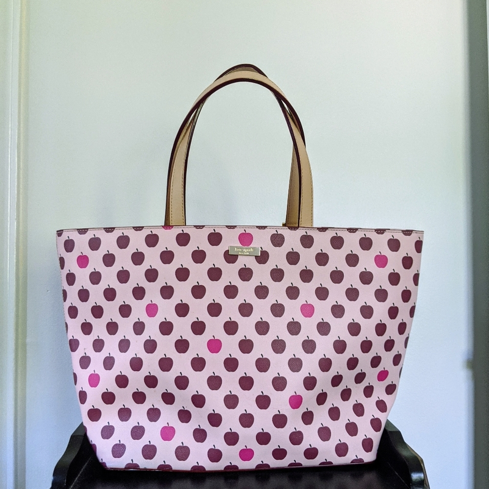 Kate Spade Large Leather Apple Tote